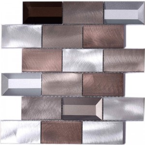 Precio de los azulejos de piso de Brown 3d de la buena calidad para la decoración de la pared