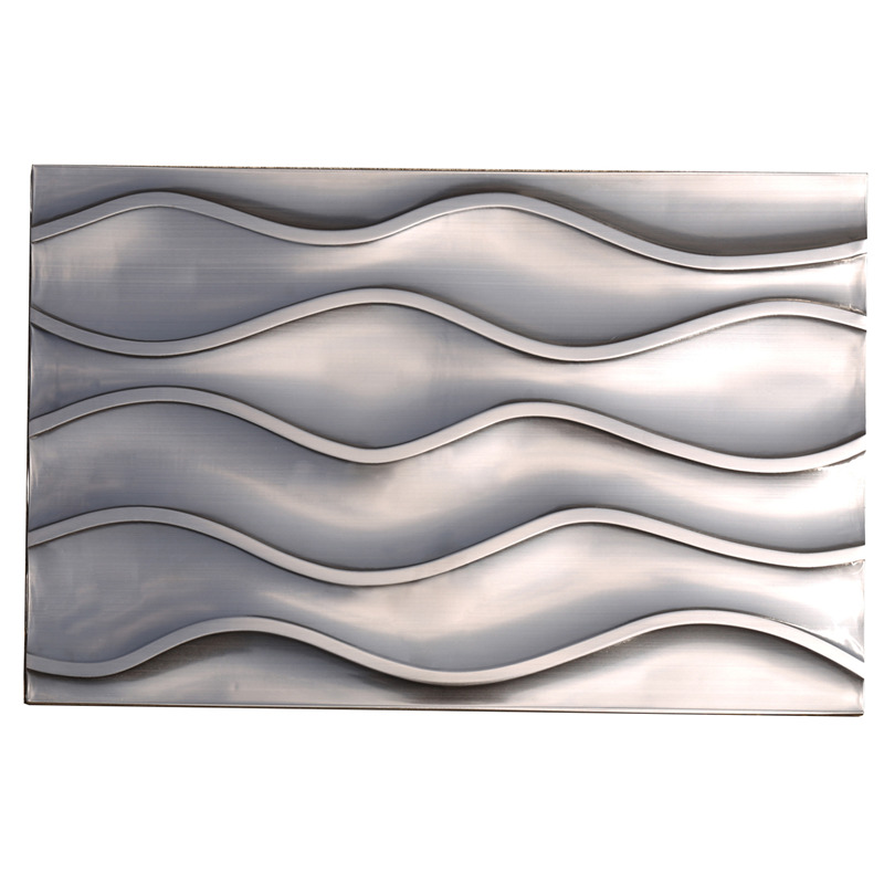 Tejas de mosaico metálicas / metálicas de 30 * 60 ondas para salpicadero