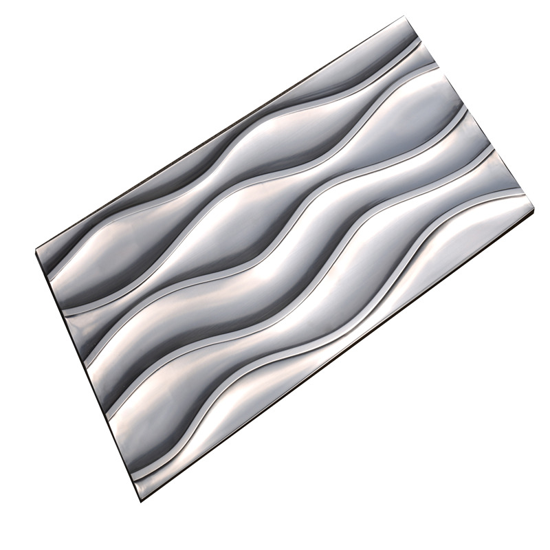 Tejas de mosaico metálicas / metálicas de 30 * 60 ondas para salpicadero