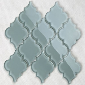 Azulejo de la pared de Backsplash de la cocina del vidrio de mosaico Waterjet del farol del Arabesque del último diseño