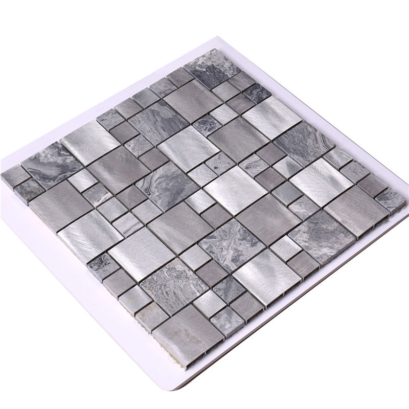 Teja de mosaico de mezcla de metal de piedra afilada / pulida siberiana